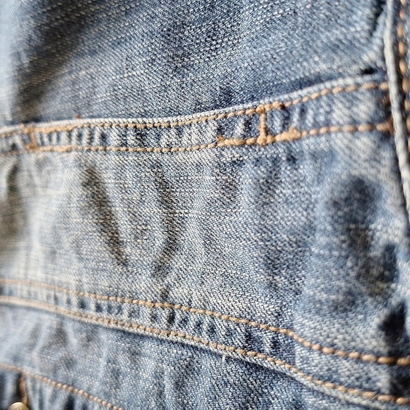 BENETTON JEANS Kids Snap Front Denim Jacket Size (M 7/8) - Picture 8 of 15